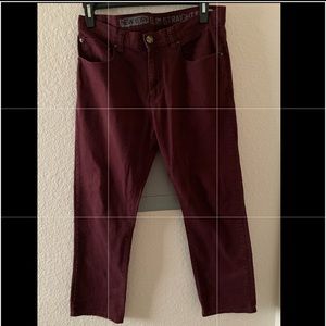 Maroon Jeans